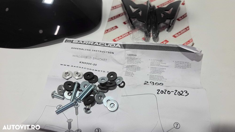 Parbriz Barracuda KAwasaki  Z900 2020-2023 NOU - 3