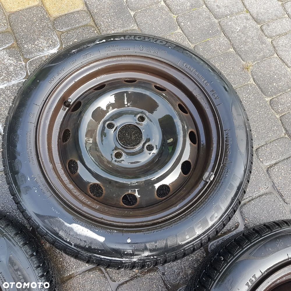 Koła felgi felga koło opony zimowe 155/65/14 4×100  5.5J piasta 54.1mm pasuja do Hyundai i10 i20 Accent Getz Kia Rio Picanto Toyota Yaris Suzuki Baleno Mazda Demio 323 - 16