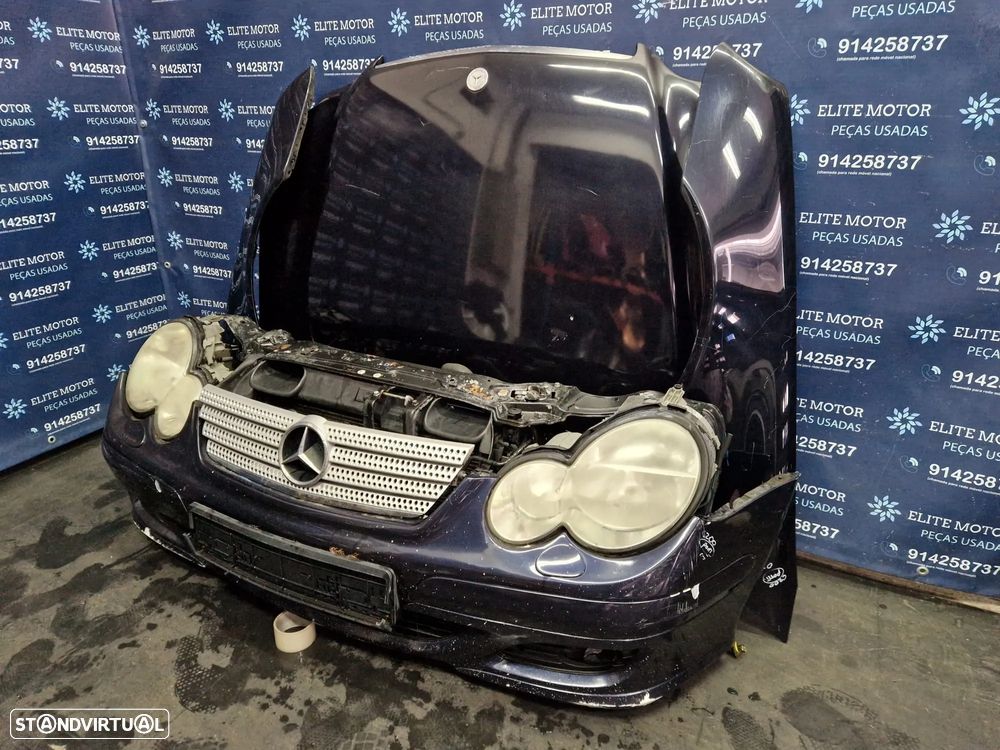 Frente completa usada MERCEDES CLASS C W203 SPORT COUPE 220 CDI capot parachoques oticas guarda lamas radiador - 1