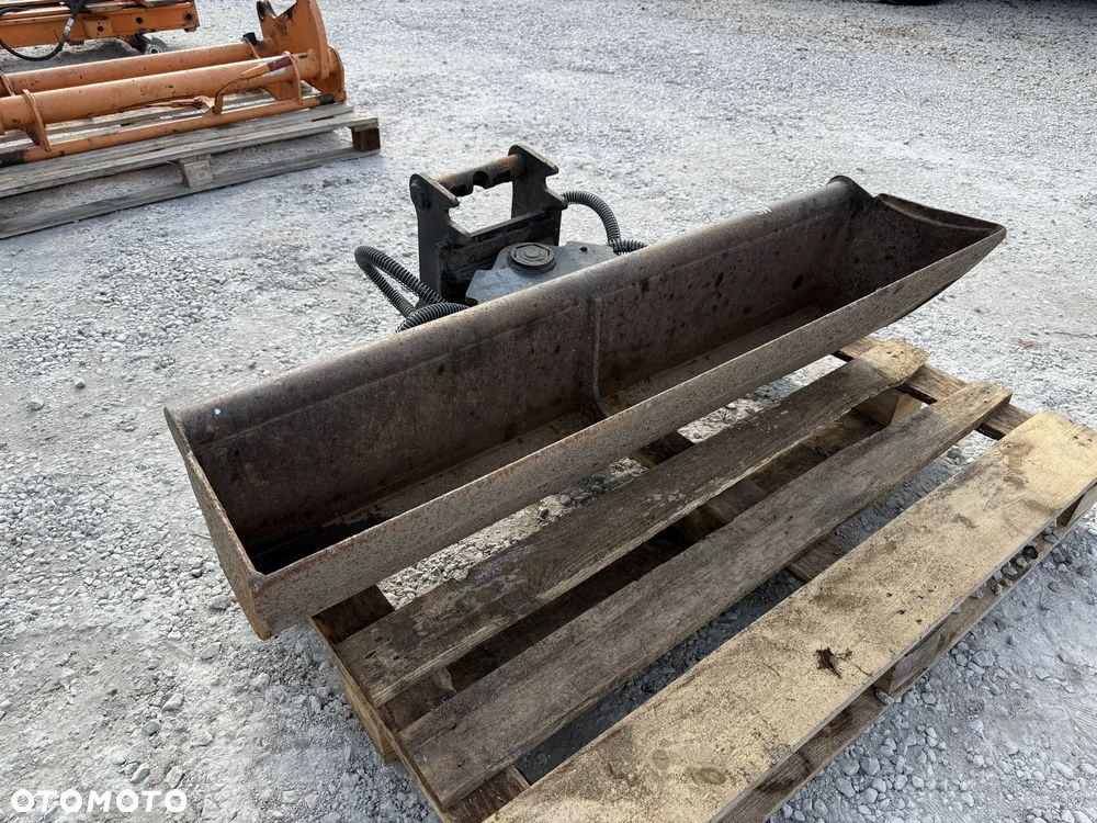 ŁYŻKA SKARPOWA SKARPÓWKA HYDRAULICZNA 120CM LEHNHOFF MS01 MS 01 KOPARKI MINIKOPARKI JCB HITACHI YANMAR BOBCAT CAT KUBOTA - 5