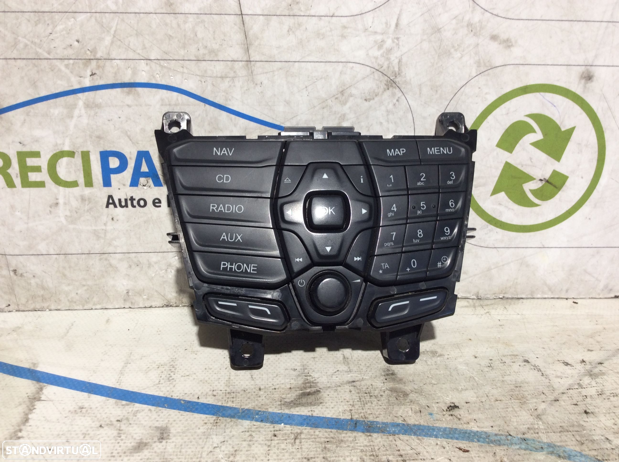 Comando de rádio Ford Transit Connect  2014 Ref. 8K2T-18K811-FC - 1