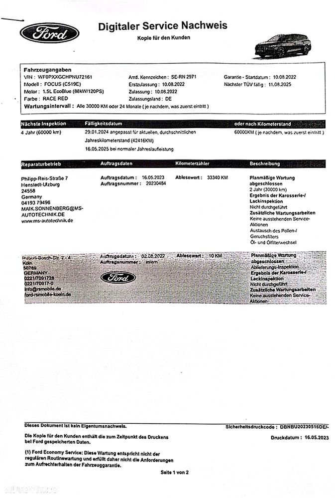 Ford Focus 1.5 TDCi DPF Start-Stopp-System Aut. Titanium - 37