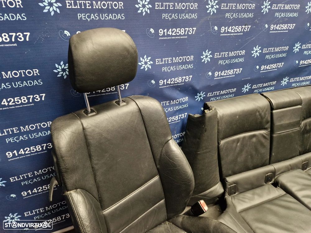 Jogo de bancos usados BMW SERIE 3 E46 COUPE PACK M 330ci 325ci 320d ELETRICOS PELE PRETOS - 9