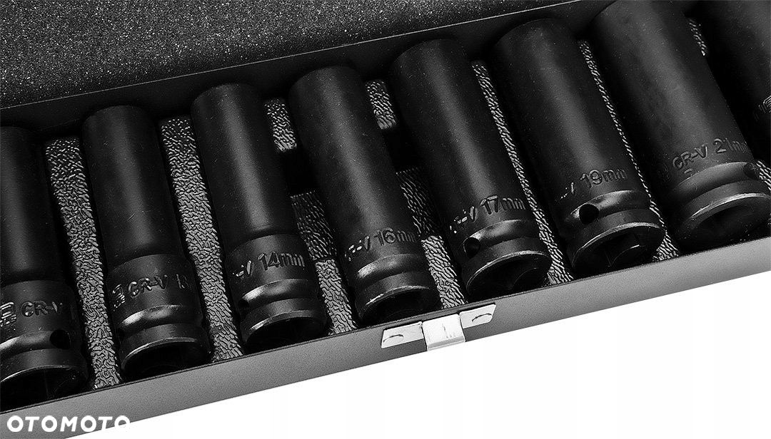NEO 12-102 NASADKI UDAROWE DŁUGIE 11 ELEM 10-24mm 1/2 METALOWA WALIZKA - 7