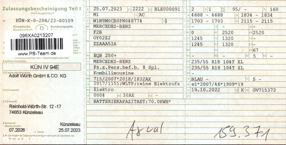 Mercedes-Benz EQB 250 70.5kWh Progressive - 34