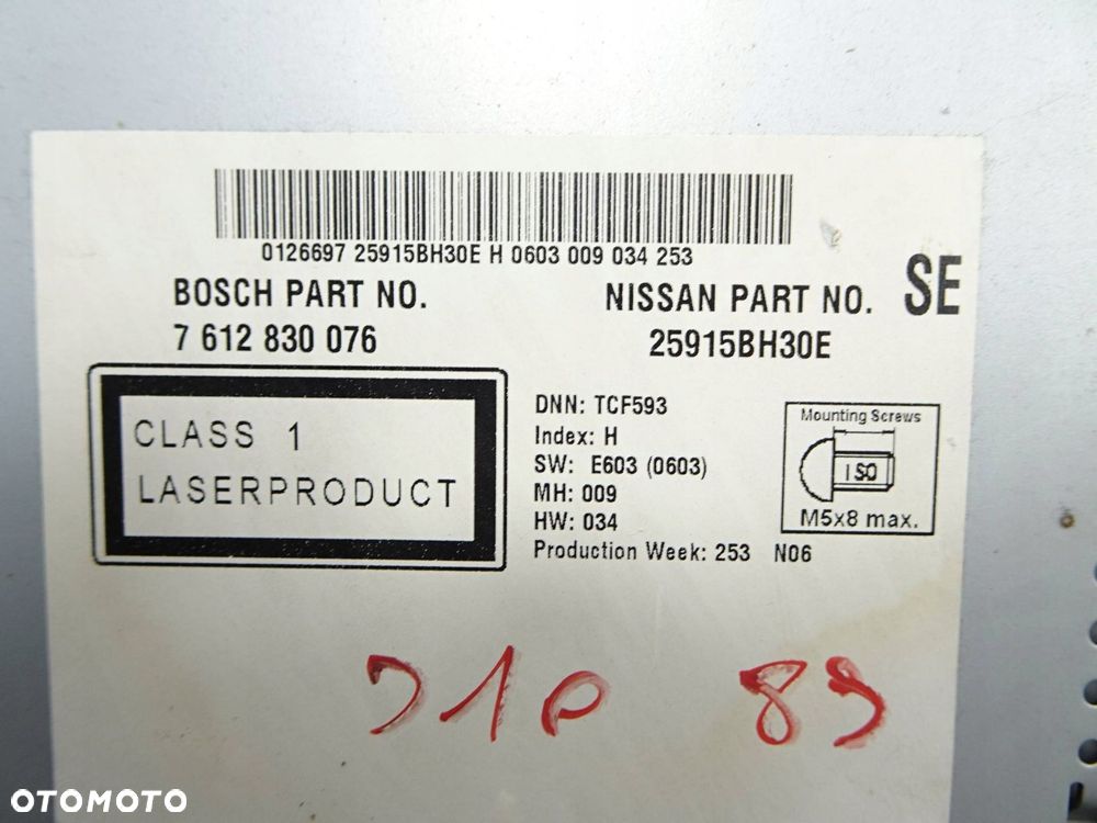 radio cd nissan qashqai j10 10-13 r. - 6