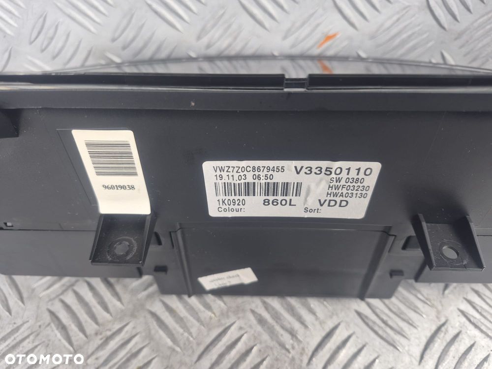 Licznik Volkswagen Golf V 1K0920860L - 7