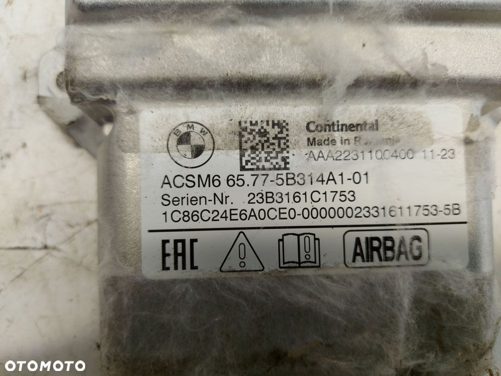 BMW 5 G60 Moduł sterownik Airbag 5B314A1 - 3