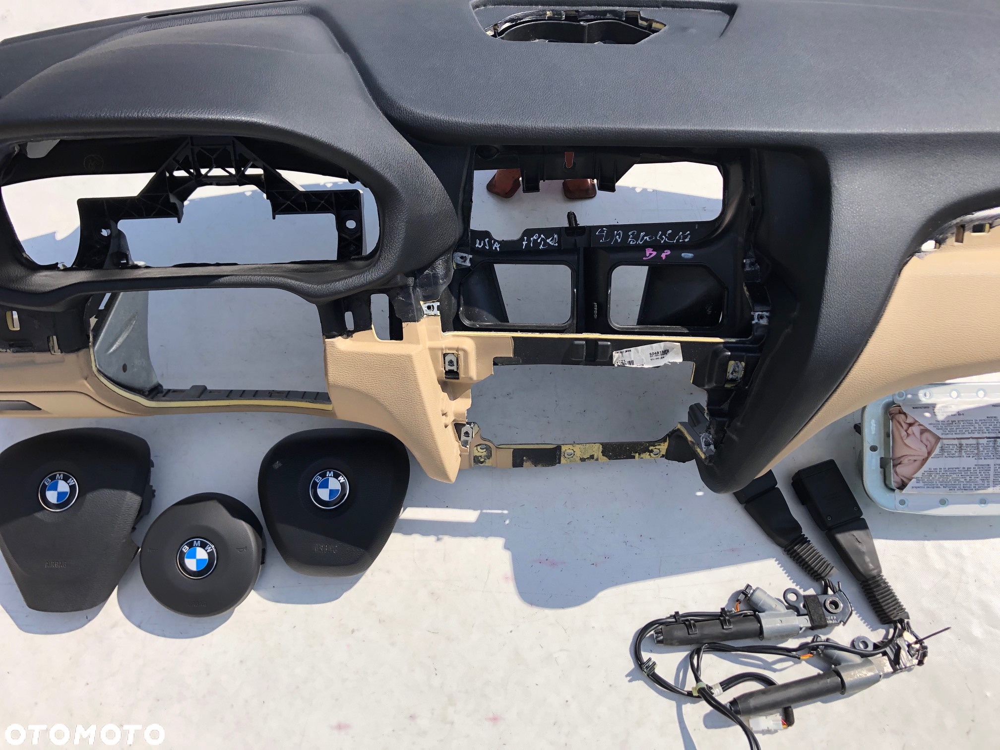 BMW X3 F25 X4 F26 DESKA KONSOLA KOKPIT PULPIT PÓLKA PARPAET AIRBAG KURTYNA naprawa regeneracja NA WYMIANE OD RĘKI NA MAGAZYNIE Raz2 !!! - 11