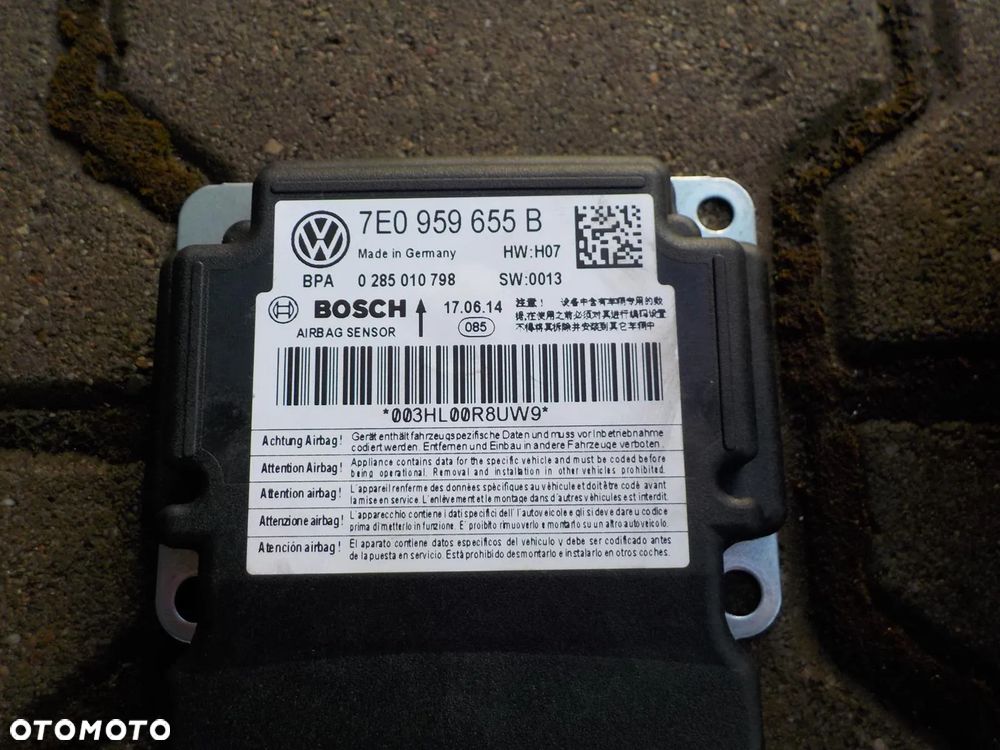 VW T5 LIFT PODUSZKI PASY AIRBAG PRAWY KIEROWCY MODUŁ - 4