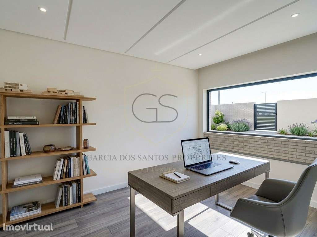 Moradia T4 Nova com Piscina Aquecida, Garagem e Jardim - Grande imagem: 4/33