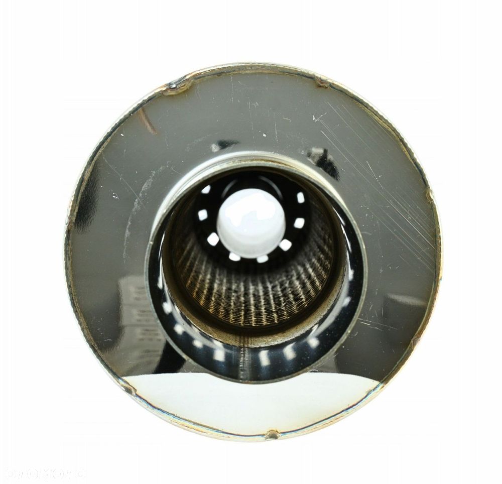 Tłumik Końcowy PRZELOTOWY wejście 63mm Końcówka 104mm JDM nierdzewka - 5