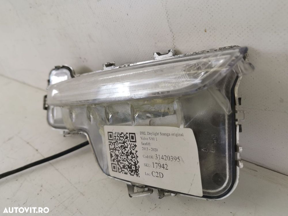 DRL DayLight Stanga Volvo V60 1 2010 2011 2012 2013 2014 2015 2016 201 - 3