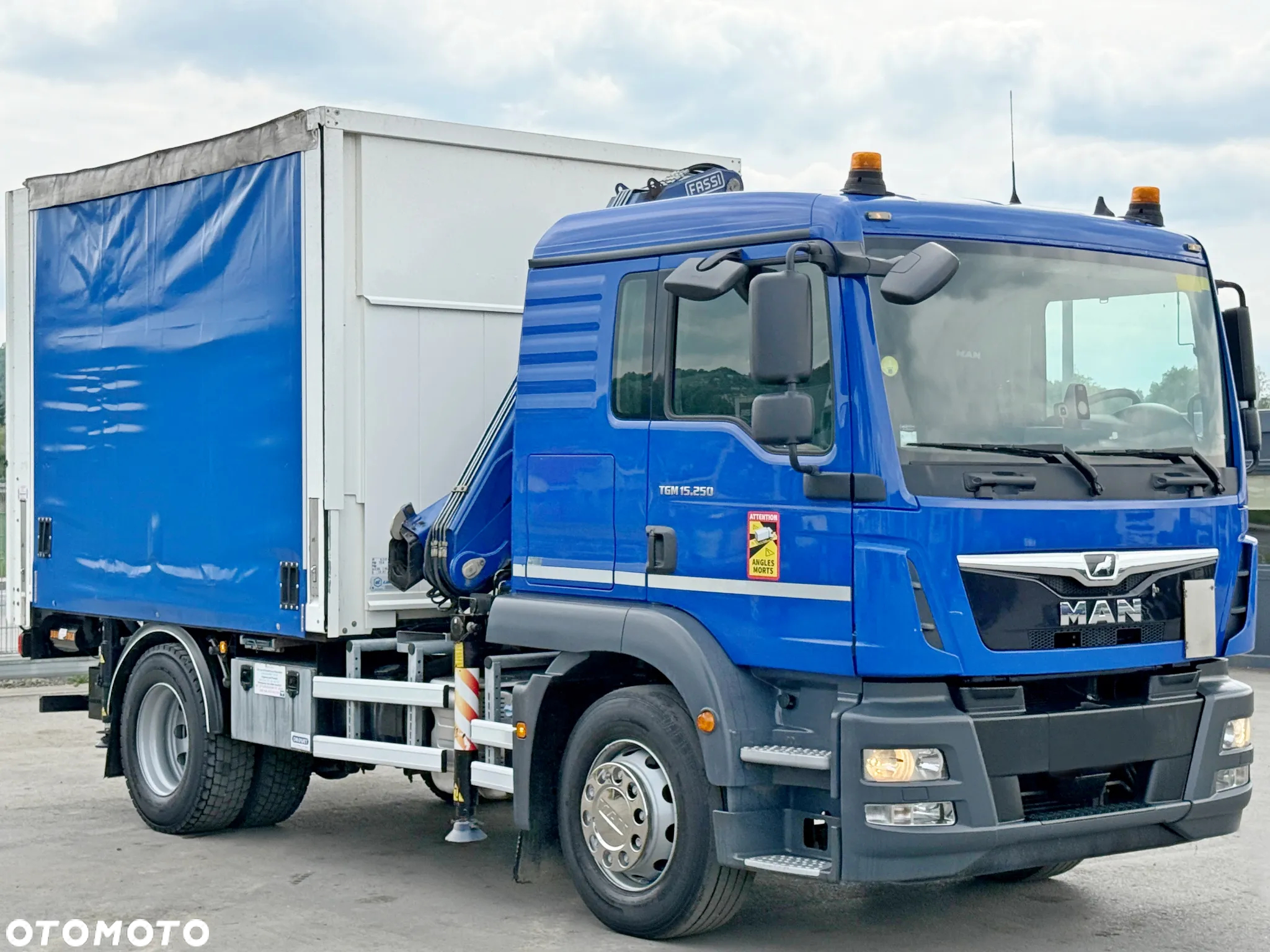 MAN TGM 15.250 PLANDEKA 3,50 m * FASSI F110AC.0.23 * STAN BDB - 3