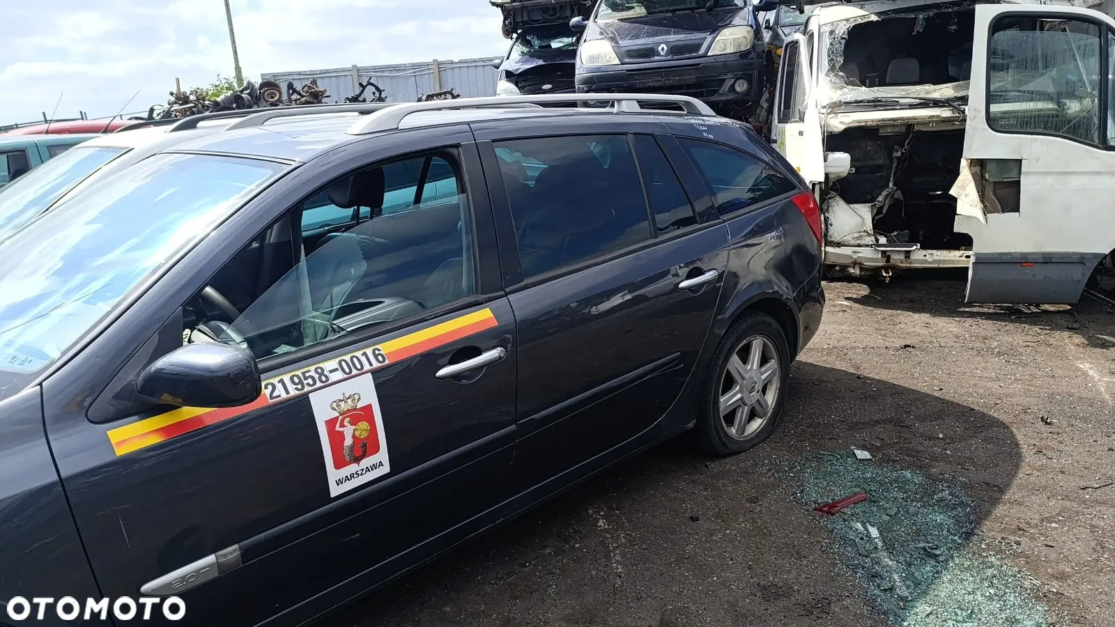 35412 Renault laguna 2 lift na części silnik 2.0 turbo F4R786 170 km lakier TEB66 - 8