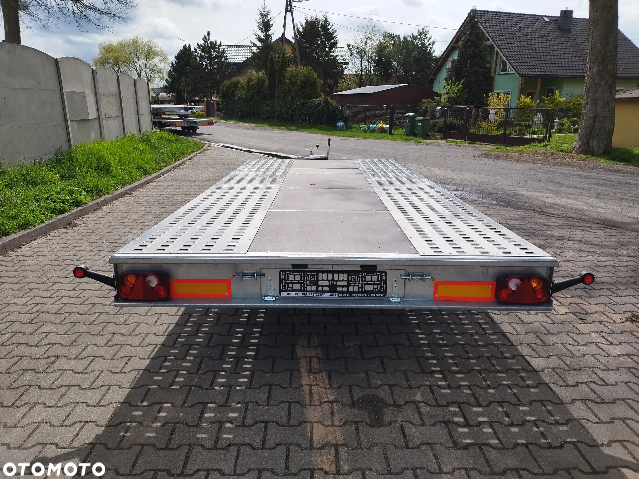 Niewiadów Laweta Niewiadów Mars NM 4,5x2,1m płaska wypełnienie sklejka DMC 2700kg 2 osie koła 195R13C spawana rama mocna - 5