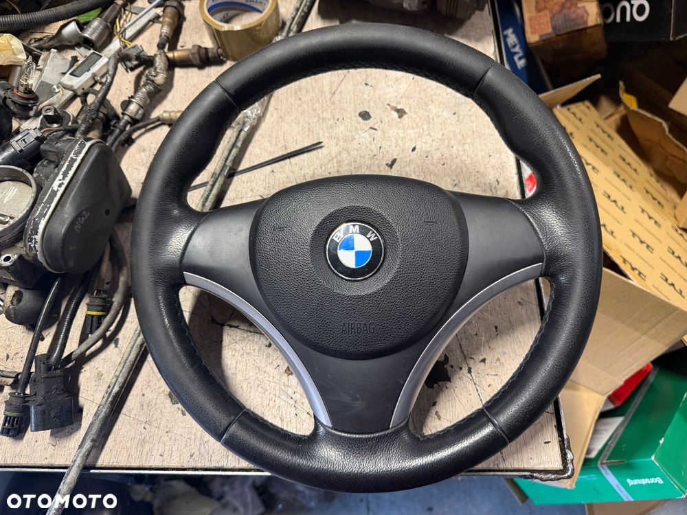 Kierownica sportowa sport e87 e90 e91 z poduszką komplet - 1