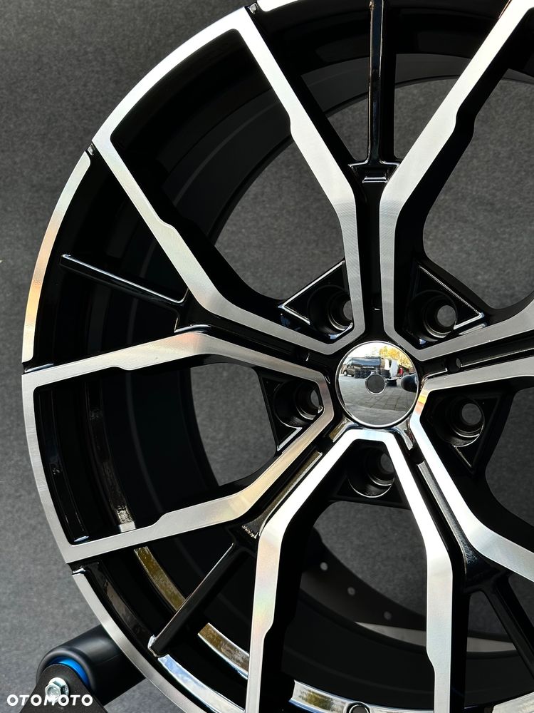NOWE alufelgi 5x120 19” do BMW czarny połysk polerowany front - 3
