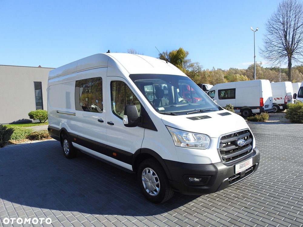 Ford TRANSIT FURGON BRYGADÓWKA  6 MIEJSCA TEMPOMAT KLIMATYZACJA LEDY  130KM - 5