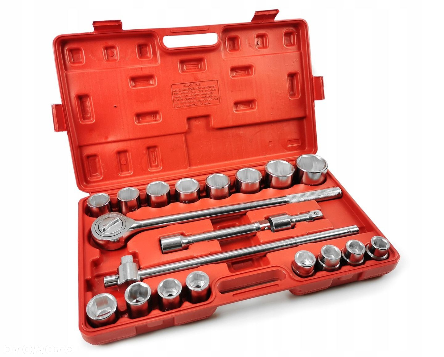 MAR-POL ZESTAW KLUCZE NASADOWE 21PC 3/4" 19-50mm 6-KĄTNE WALIZKA M58252 - 2
