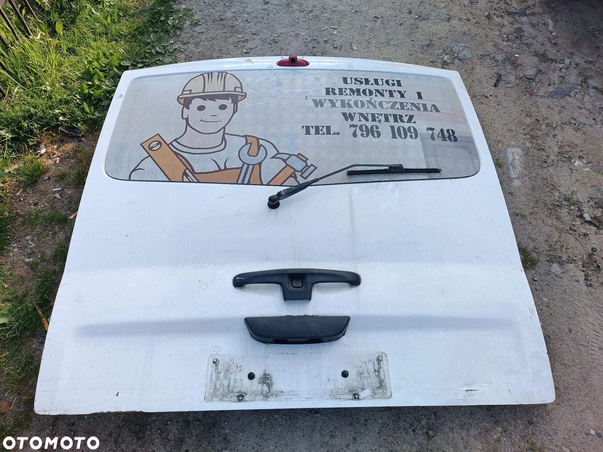 opel vivaro trafic klapa bagażnika z szybą biała - 1