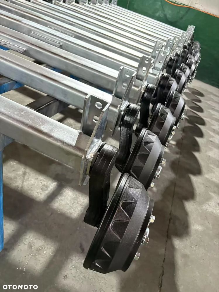 Oś hamowana przyczepy 1800kg 5x112 1300mm zamiennik VGB18 Knott - zestaw: linki + śruby - 6