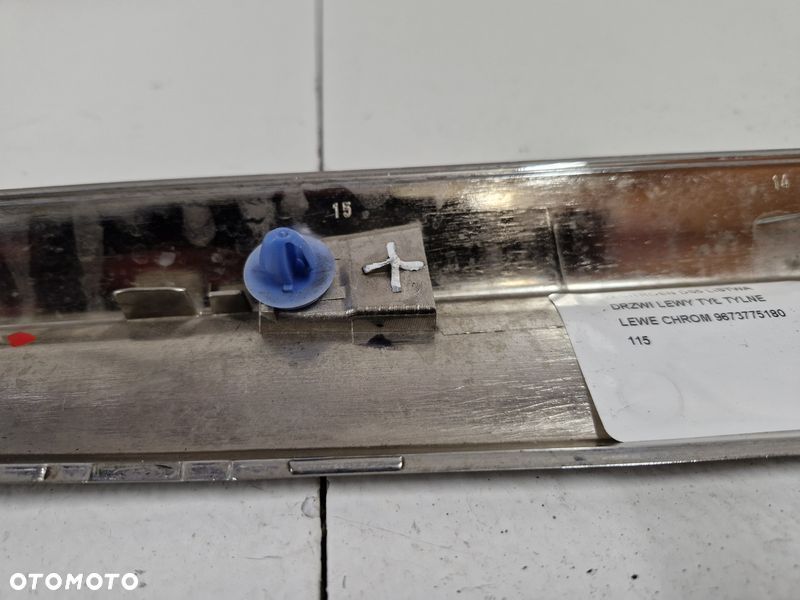 CITROEN DS5 LISTWA DRZWI LEWY TYŁ TYLNE LEWE CHROM 9673775180 - 8
