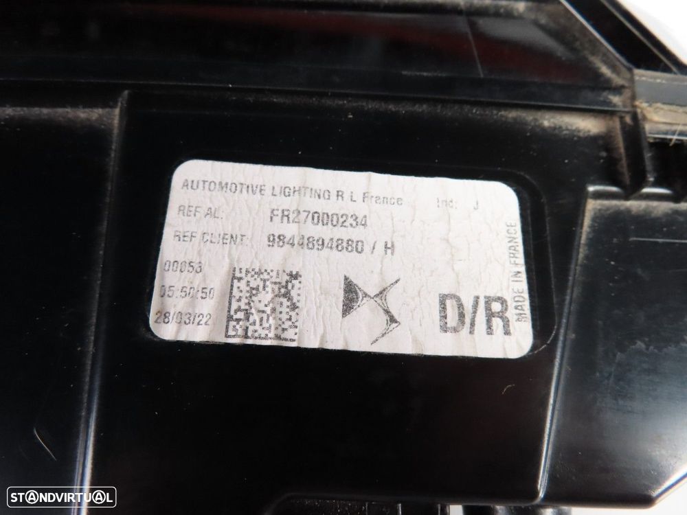 Farolim da mala Direito/Trás Usado / Original DS DS 4 II 9844894880 - 4