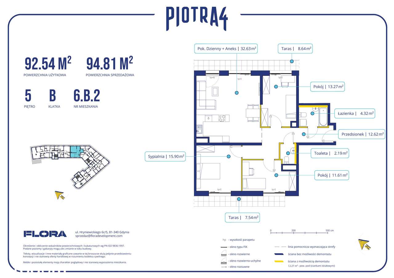 4-pokojowe mieszkanie 92m2 + 2 tarasy Bezpośrednio - Pełny obrazek: 2/11