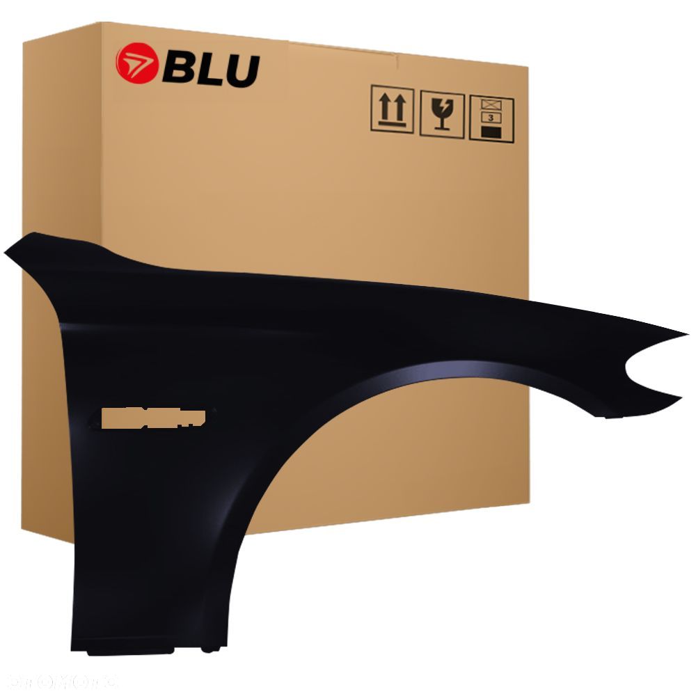 BLU Błotnik BMW 5 F10 F11 475 prawy czarny 2010-2017 przód SchwarzerSaphir - 1