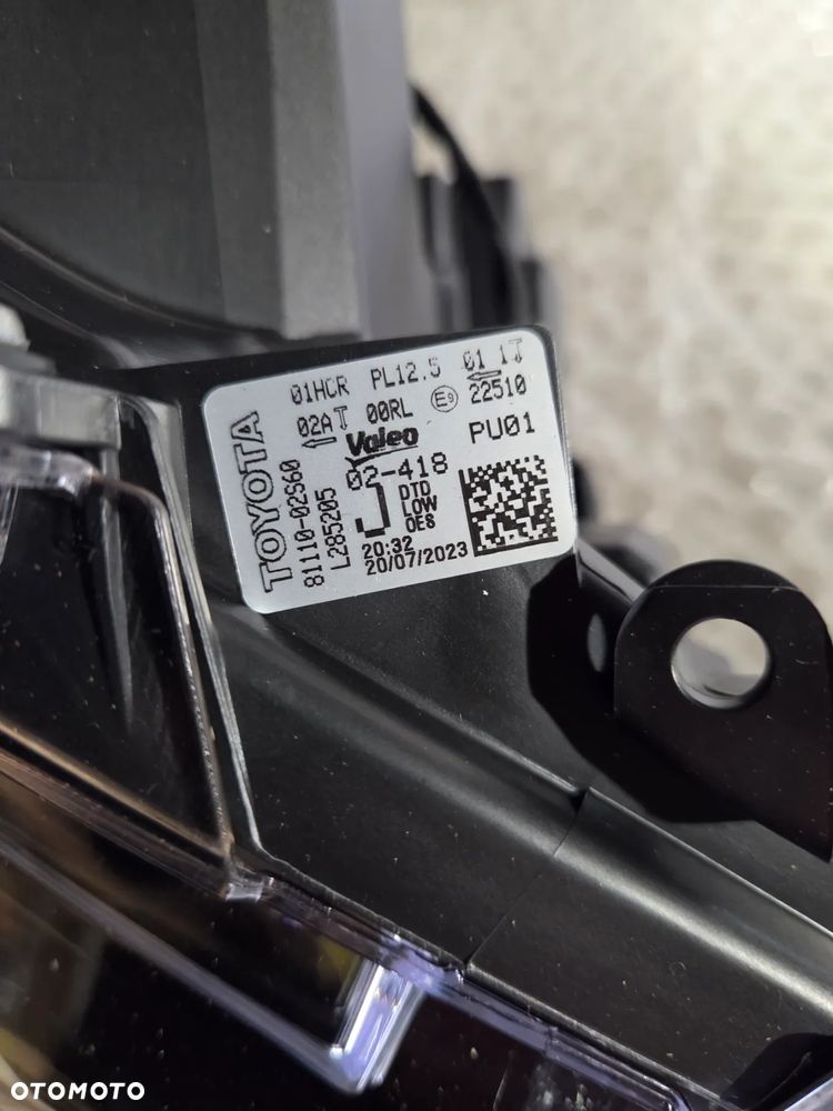 Lampa prawa przód przednia Toyota Corolla XII Suzuki Swace Full Led 81110-02S60 T8111-002S6-000 Reflektor prawy przód przedni Toyota Corolla XII Suzuki Swace Full Led T8111002S6000 8111002S60 - 6