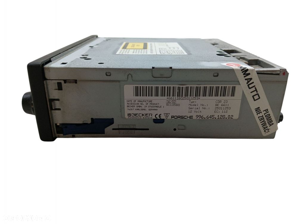 RADIO CD CDR-23 PORSCHE BOXSTER I 986 99664512802 - 4