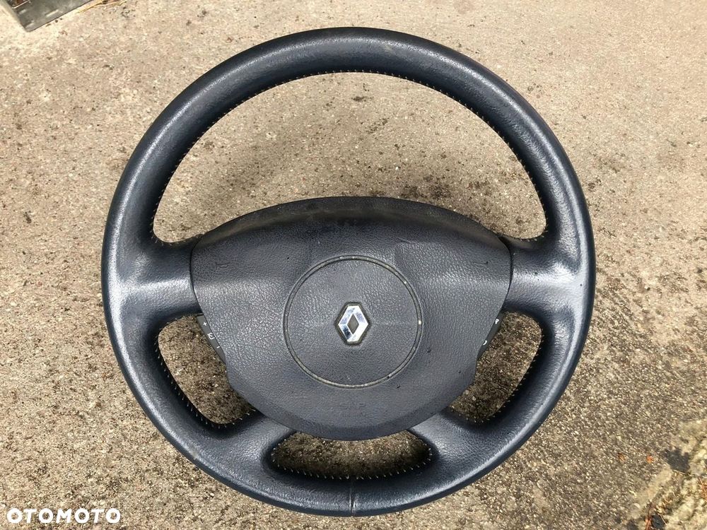 RENAULT TRAFIC KIEROWNICA SKÓRZANA Z PODUSZKĄ IGŁA - 1