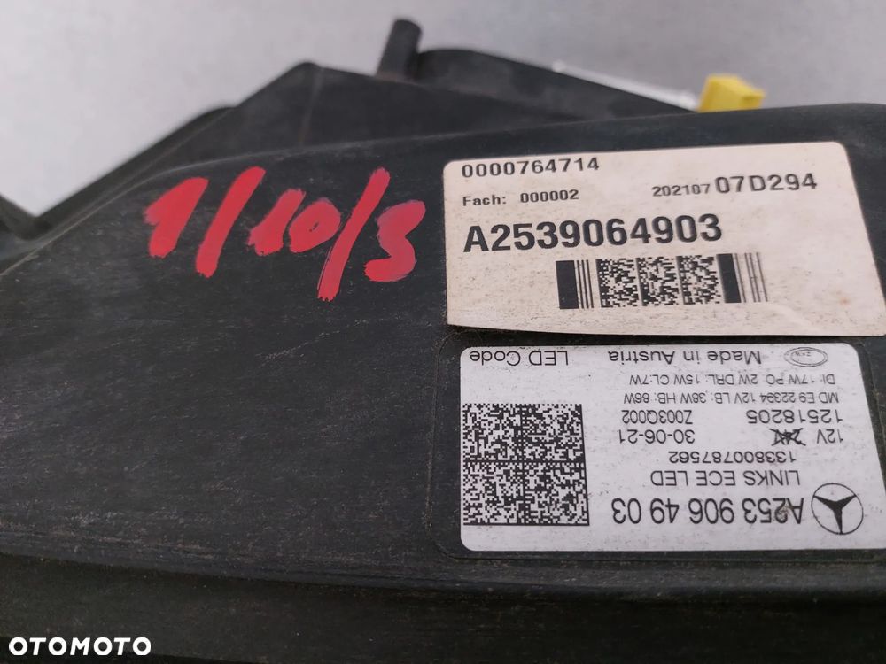 LAMPA LEWA MERCEDES GLC W253 A2539064903 - 4