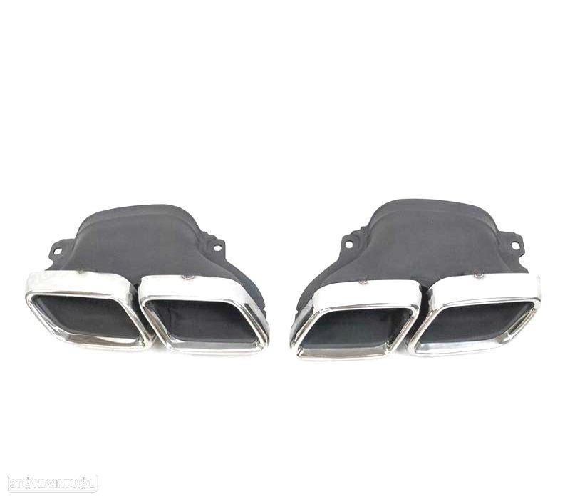 PONTEIRA DE ESCAPE PARA MERCEDES CLASSE GLC X253 15- CROMADO - 1
