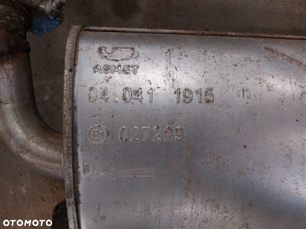 TŁUMIK WYDECH ŚRODKOWY + KOŃCOWY VOLKSWAGEN PASSAT B3 2.0 8V - 7