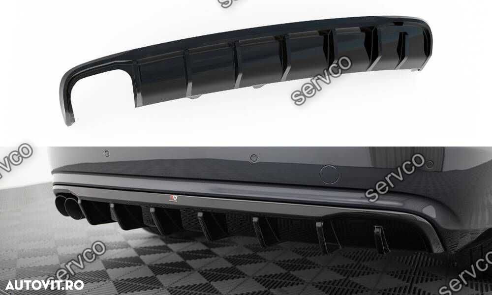 Difuzor bara spate Audi A4 B8.5 Facelift 2011-2015 v21 Maxton Design - 1