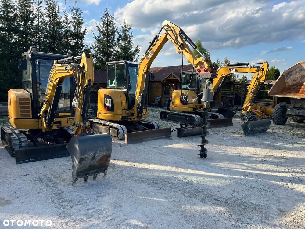 Caterpillar Minikoparka Cat 302.7 3xłyżki Skarpowa hydrL\P dodatkowe linie hydrauliczne szybkozłącze Gąsienice jak Nowe WIDŁY WIERTNICA za dopłatą - 34