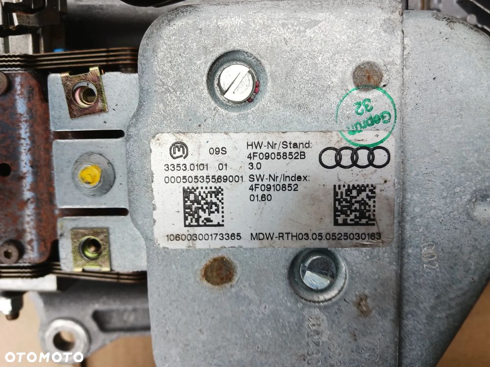 Zestaw startowy AUDI A6 C6 2.4 BDW V6 sedan manualna skrzynia sterownik silnika EKU ECU 5WP45304 Siemens 4F0907552D  4F0910552R kluczyk stacyjka 4F0909131 Gateway Temic 4F0907468D moduł komfortu 4F0907289F rygiel blokada kierownicy 4F0905852B sterownik moduł mocy 4F0907280 świateł 4F0907279 8P0907357C KOMPLET DO ODPALENIA SILNIKA - 2