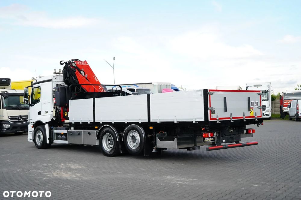Mercedes-Benz ACTROS / 2543 / 6 X 2 / SKRZYNIOWY + HDS / FASSI F 295 / WYS. 16,5 M / PILOT / OŚ SKRETNA - 8