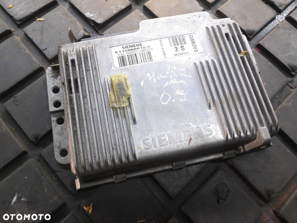 DAEWOO MATIZ STEROWNIK SILNIKA 96259124 0,8 800 K115000010G - 3