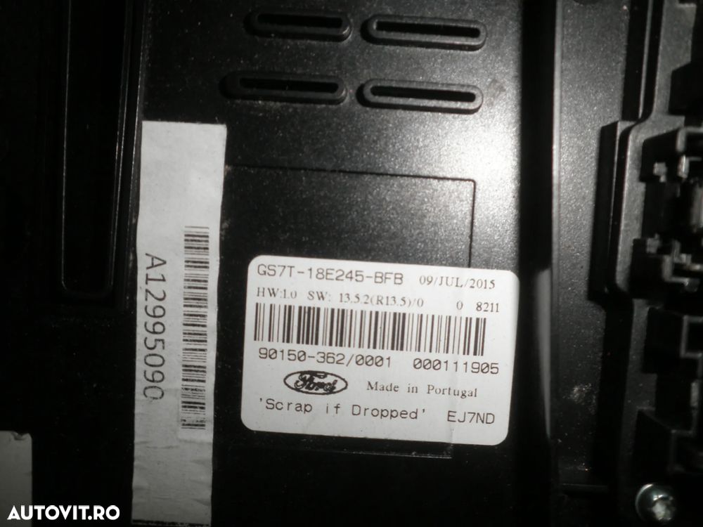 Panou comenzi clima / radio Ford Mondeo MK5 GS7T-18E245-BFB HS7T18E245BFA - 3