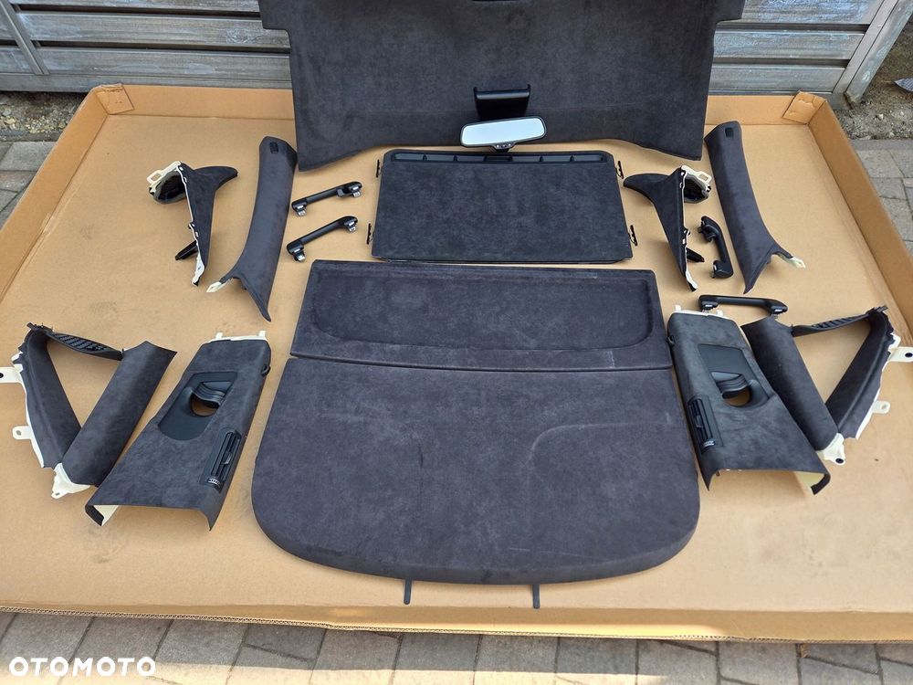 A7 S7 RS7 C7 4G LIFT LY9T PODSUFITKA ALCANTARA DASZKI SŁUPKI LAMPKI KOMPLET - 2