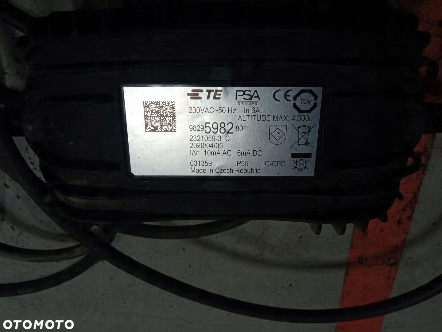 OPEL PEUGEOT CITROEN ŁADOWARKA KABEL ŁADOWANIA 9829598280 - 2