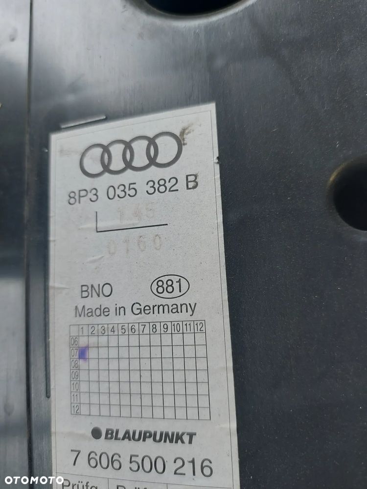 GŁOŚNIK BAGAŻNIKA AUDI A3P8 HATCHBACK 3 DRZWIOWE '07R 8P3035382B - 3
