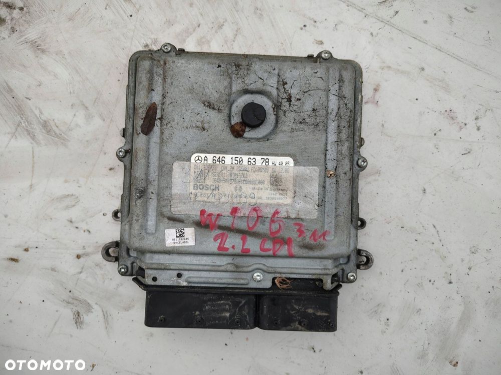 KOMPUTER STEROWNIK SILNIKA A6461506378 MERCEDES SPRINTER W906 2.2 CDI 311 - 1