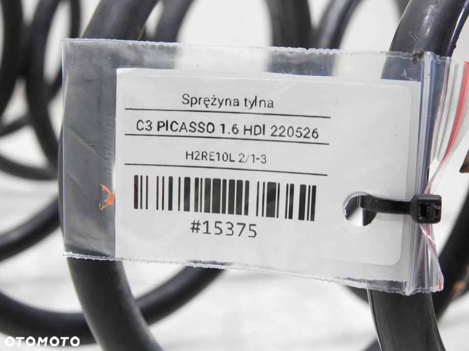 SPRĘŻYNA SPRĘŻYNY TYŁ KOMPLET CITROEN C3 PICASSO - 7