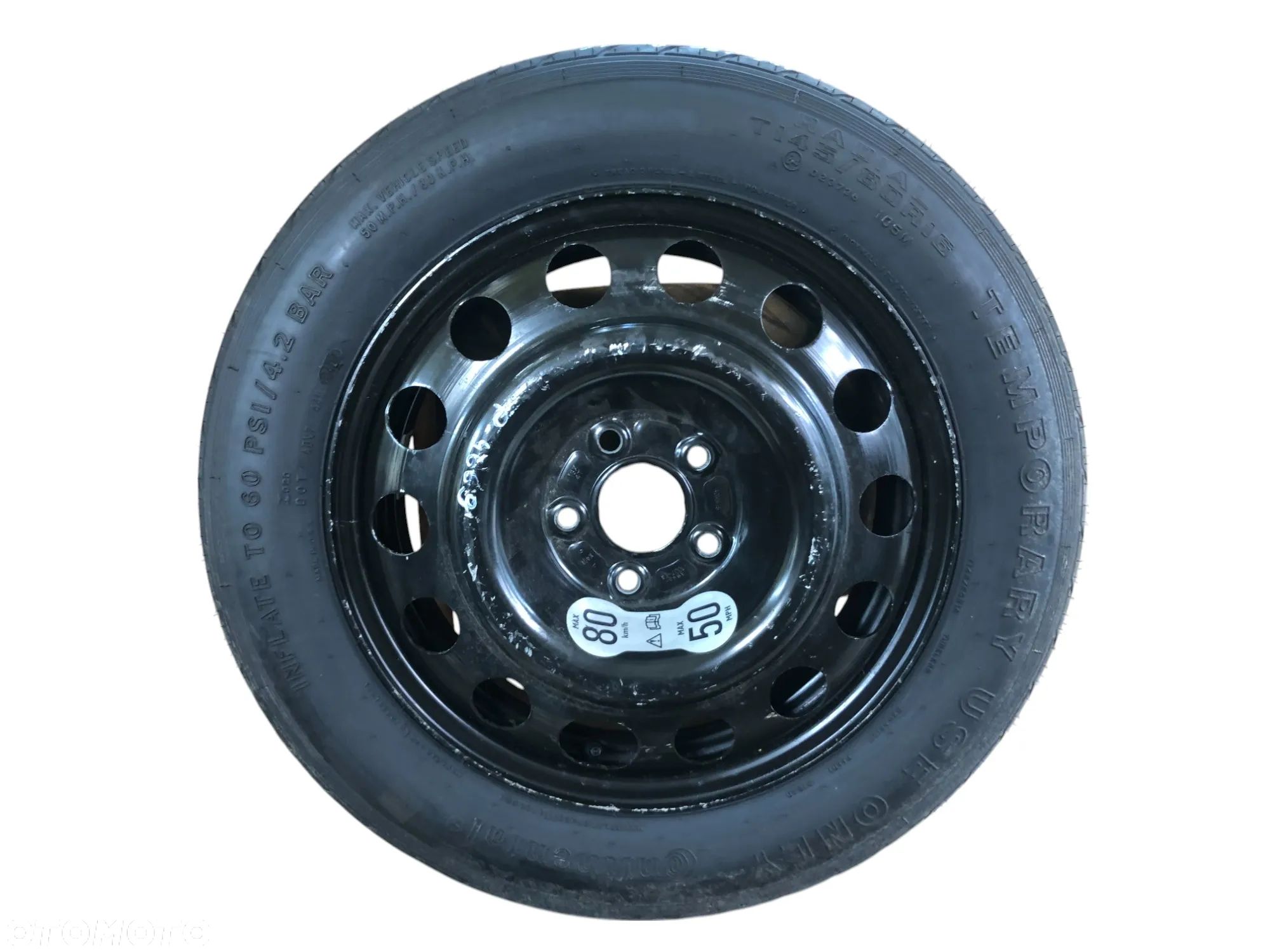 Koło Zapasowe Dojazdowe 145/80 R16 4T 5x108 63.4MM Ford Volvo Jaguar - Gwarancja Wysyłka - 1