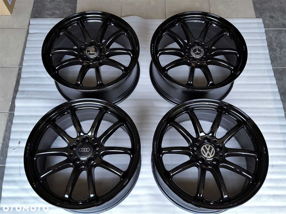 Alufelgi 19 5x112 Czarne z Rantem ! VW Audi Seat Skoda Mercedes Oryginalne ! 431# - 7