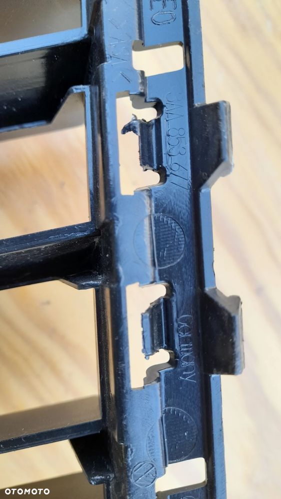 VW PASSAT B7 KRATKA ŚRODKOWA ZDERZAKA PRZEDNIEGO 3AA853677 - 12